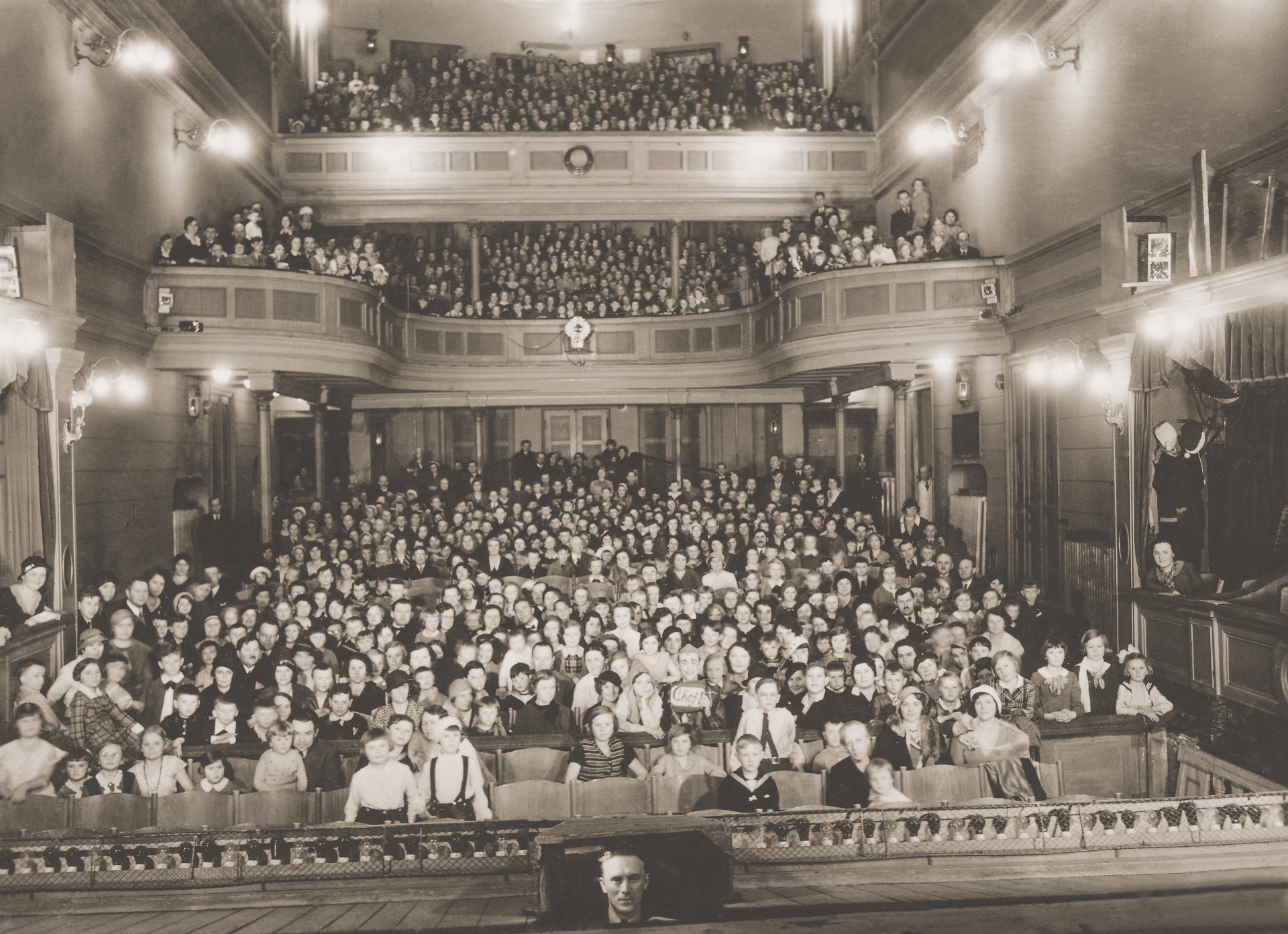 El auditorio del Teatro Nacional Checo en la esquina de la calle Veveří © Museo Regional Moravo